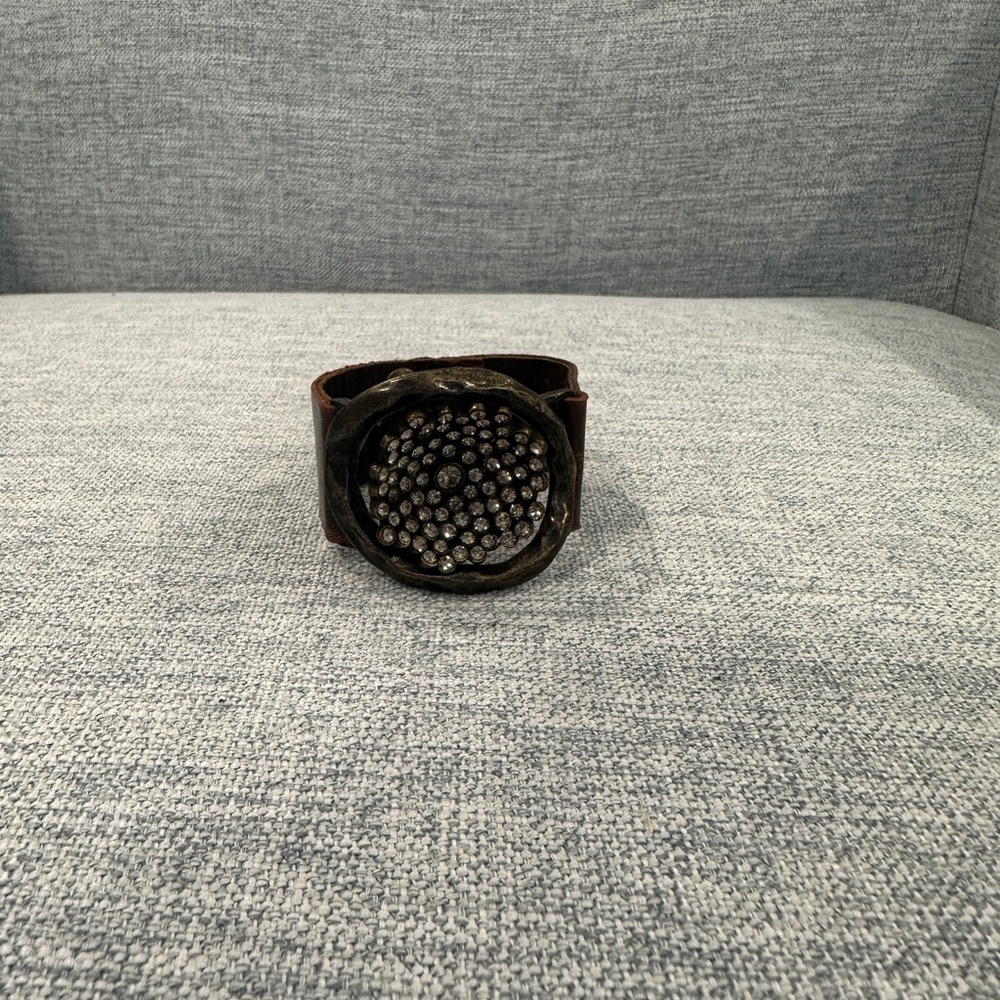 Source Unknown Brown And Silver Bracelet - image 2